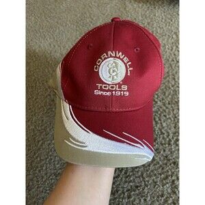 Cornwell Tools  Vintage Red, White & Gold Hat Cap